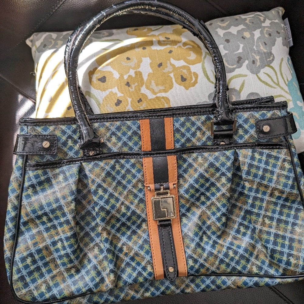 COPY - L.A.M.B canvas/leather handbag